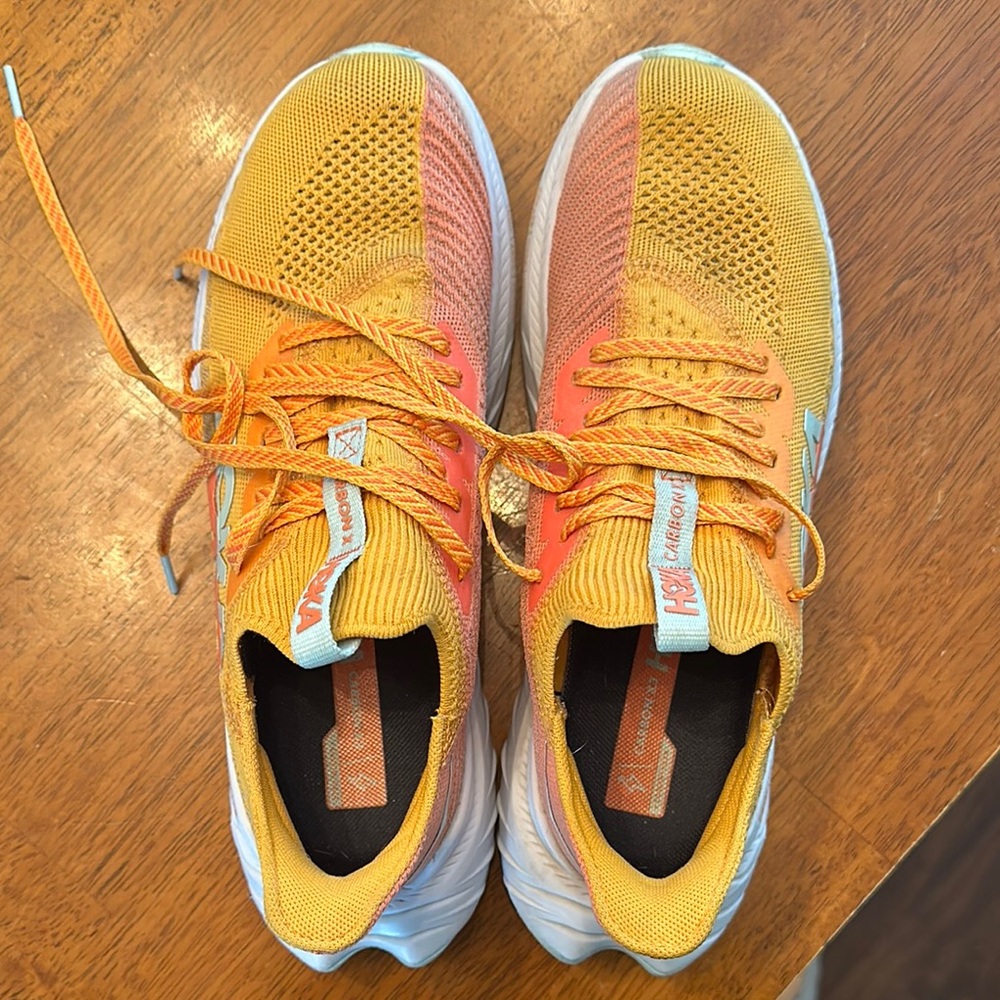 Vibrant Orange and Yellow Sneakers